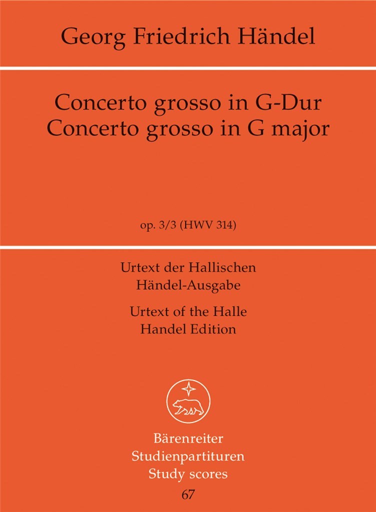 Concerto grosso G major op. 3-3 HWV 314